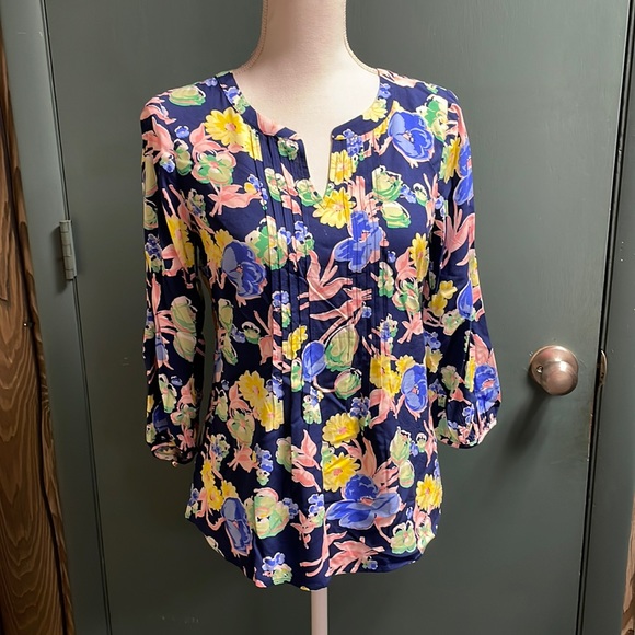 Talbots Tops - Floral Talbots rayon pullover shirt